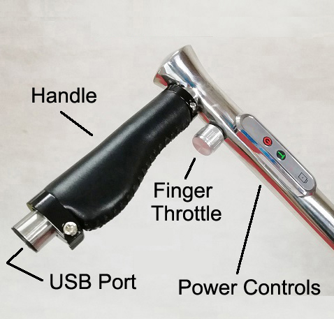 golf push cart handle