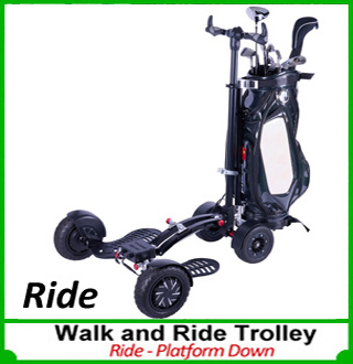 golf push cart ride