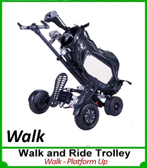golf push cart walk